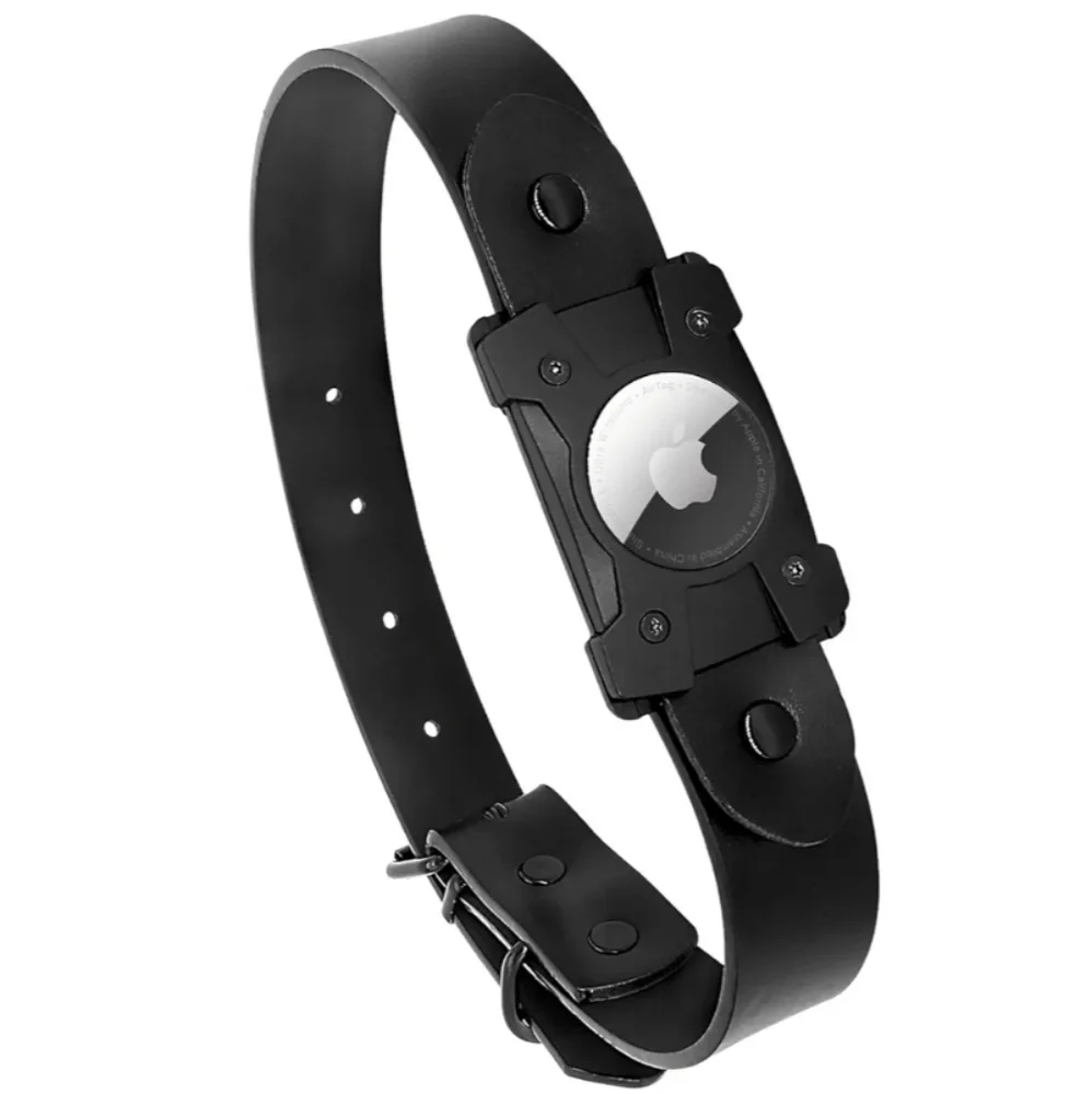 Air Tag Dog Collars‎ Black & Brown